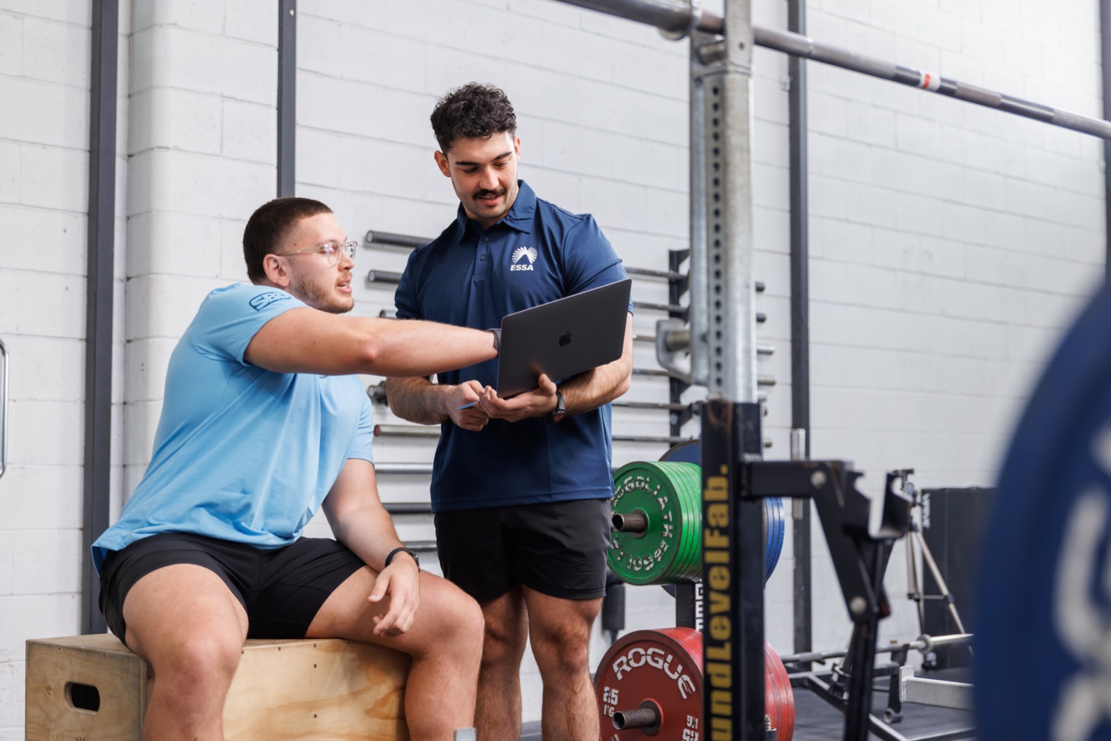 Chris Anastasiou, Accredited Exercise Physiologist, in the gym